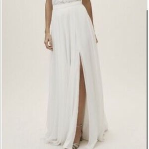 NWT Ivory Bridal BHLDN Chateau Wedding Maxi Skirt